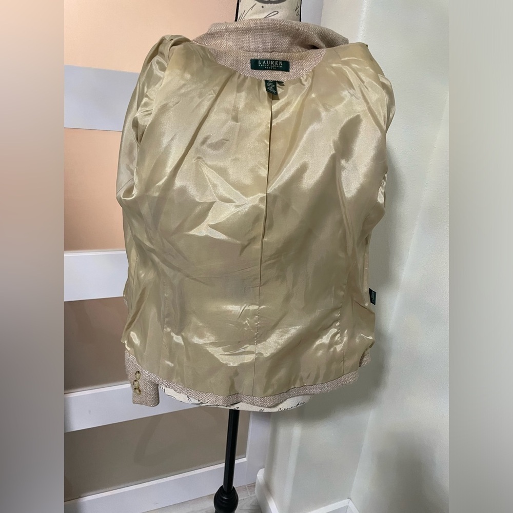 Lauren Ralph Lauren Beige Women's Jacket EUC - Picture 6 of 6